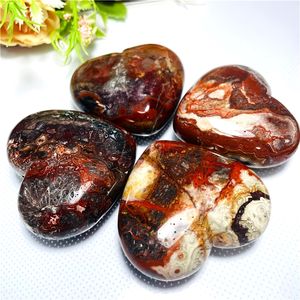 Cristales Curativos Naturales al por Mayor, Artesanías de Cristal de Ágata Mexicana, Corazón de Cristal para Decoración del Hogar, Colección de Regalos - Product Image 3