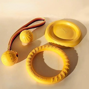 Ensemble de jouets à mâcher indestructibles pour chiens, balles flottantes, disque volant, <span class=keywords><strong>anneau</strong></span> pour chiens de petite, moyenne et grande taille, pour l'entraînement - Product Image 1
