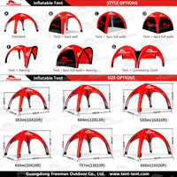 Tente gonflable pour spectacle sur mesure, 3m 4m 5m 6m, canopée à Air
