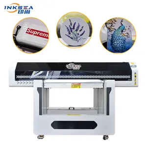 Digital T Shirt Textile Printing Machine Film 9060 uv Inkjet Printer for Glass Wood Acrylic Box Wine Bottle Phone Case