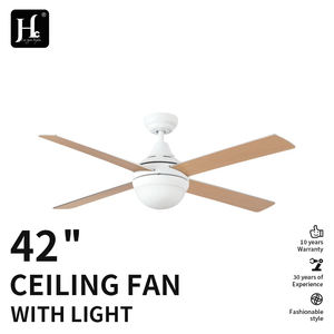 Ventilador de Techo de 52 Pulgadas (132 cm) con Aspas Reversibles Blancas, Iluminación LED, Control Remoto de Metal ABS para Exteriores y Hoteles, Enchufe Tipo Americano - Product Image 2