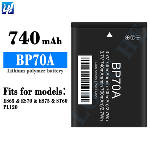 Nueva batería de repuesto para cámara BP70A de 740mAh para Samsung ES65 <span class=keywords><strong>ES70</strong></span> ES75 ST60 PL120 - Product Image 2