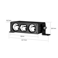 Lumière de calandre LED avec 3 lentilles pour voitures, camions, SUV, design fin, parfait pour la calandre avant, le pare-chocs