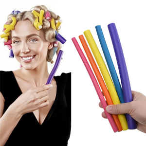 Juego <span class=keywords><strong>de</strong></span> 30 Rulos para <span class=keywords><strong>Permanente</strong></span> en Frío para <span class=keywords><strong>Mujer</strong></span>, 5 Colores, Más Vendidos, Precio al por Mayor, Uso Comercial en Peluquerías - Product Image 1