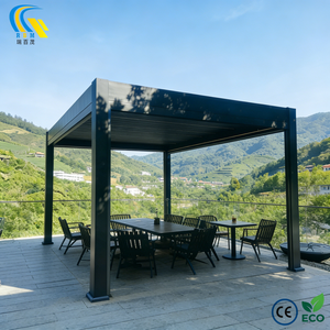 Pergola motorisée automatique en aluminium avec toit à lames orientables télécommandées, <span class=keywords><strong>abri</strong></span> <span class=keywords><strong>de</strong></span> <span class=keywords><strong>jardin</strong></span> extérieur étanche, vente directe usine - Product Image 3