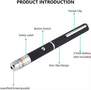 Stylo <span class=keywords><strong>laser</strong></span> puissant 405nm, 532nm, 650nm, pointeur <span class=keywords><strong>laser</strong></span> longue portée 50mW, vert, rouge, bleu, avec clip, lampe torche <span class=keywords><strong>laser</strong></span> - Product Image 3