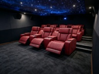 Luxuriöse Elektrische Kinosofas mit Liegefunktion für Heimkino, Premium-Kinosofa-Lösung für Privat- und VIP-Kinos