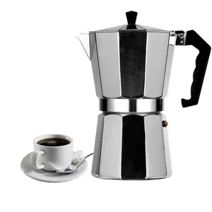高品质铝制浓缩咖啡3cup 6杯咖啡机意大利摩卡壶