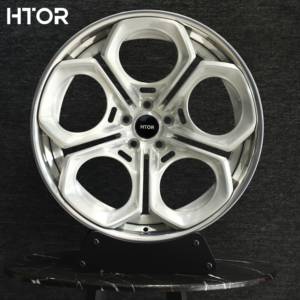 Jantes forgées en deux parties HTOR 19 20 pouces 5x110 5X114.3 Teledial blanches pour Giulia Quadrifoglio Stelvio <span class=keywords><strong>GTA</strong></span> 4C Brera - Product Image 1