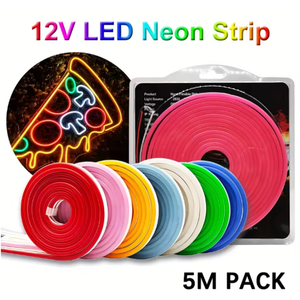 En venta 5M 6x12mm 8x16mm Luz <span class=keywords><strong>de</strong></span> neón 12V Tira <span class=keywords><strong>de</strong></span> neón Rgb <span class=keywords><strong>de</strong></span> un solo color Silicona Pvc Led Flex <span class=keywords><strong>Neon</strong></span> Sign Light - Product Image 2