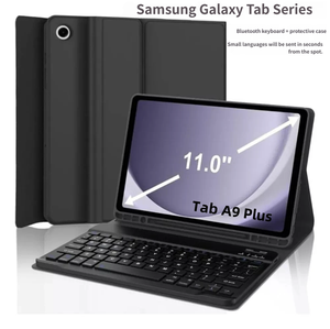 Bluetooth Keyboard Protective case Wireless Keyboard Pen Slot Leather case Suitable for Samsung Galaxy <b>Tab</b> A9+ A11plus - Product Image 2