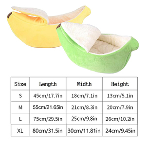 Chuối mèo giường nhà dễ thương vui ấm cúng mèo Mat giường ấm áp bền xách tay vật nuôi giỏ Cũi chó đệm lót màu trắng Nhiều màu - Product Image 2