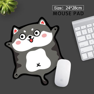 Branding OEM kustom, alas mouse berbahan kulit PU ramah lingkungan dan karet yang tahan air dengan desain tidak beraturan. - Product Image 3