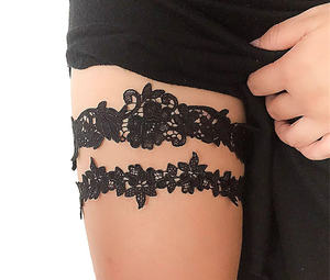 2 Piezas de <span class=keywords><strong>Liguero</strong></span> de Encaje Elástico Sexy Personalizado al por Mayor para <span class=keywords><strong>Novia</strong></span>, <span class=keywords><strong>Liguero</strong></span> de Encaje para Boda - Product Image 1