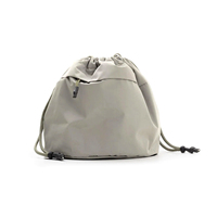 Sacs seau carrés réversibles à cordon de serrage, sacs de voyage décontractés miniatures avec poignée en corde - Matériel nylon/polyester, grande capacité