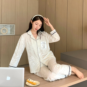 Automne et <span class=keywords><strong>hiver</strong></span> or velours pyjamas femmes Cardigan à manches longues costume épaissi luxe pyjamas ensembles de vêtements de nuit - Product Image 4