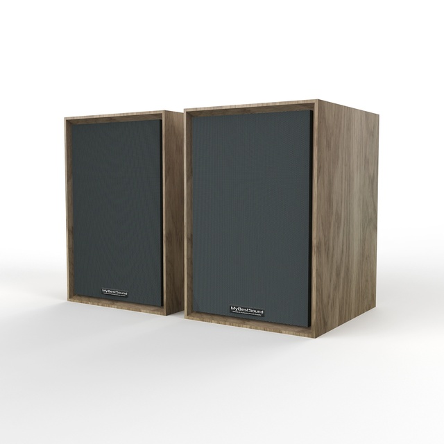 SR04B 50W MDF Bookshelf Speaker Home Theater System with BT RCA Optical USB