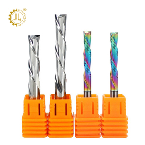DLC Rainbow Coating Milling Cutter <strong>CNC</strong> Carbide Endmill 1 Flute Spiral Up Down Down Cutting <strong>Router</strong> <strong>Bits</strong> Straight Solid <strong>CNC</strong> <strong>Bits</strong> - Product Image 4