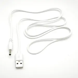 Pabrik grosir 5V 12V USB 2.0 A konektor ke DC 5.5*2.1mm kabel Jack kabel pengisian daya untuk perangkat