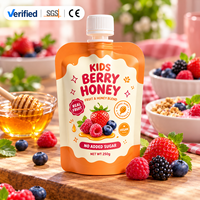 Großhandel Bedruckte Ausgießbeutel 50ml 100ml Lebensmittelechte Plastikbeutel Tragbar für Saft Marmelade Honig Flüssigkeiten Einzelhandel