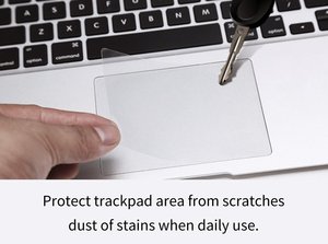 Peau de couverture de protection de pavé tactile anti-rayures mat transparent pour MacBook Air 13.3 pouces A1466 A1369 (version 2010-2017) - Product Image 4
