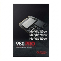SSD NVMe M.2 Original 980 PRO 1TB 2TB 4TB Mz-V8p1t0bw / Mz-V8p2t0bw / Mz-V8p4t0bw Drive Internal Kecepatan Tinggi
