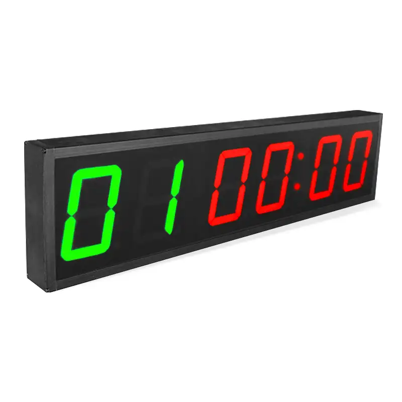 Cheetie Classic Digital LED Schwarz Rechteck Tragbarer großer Countdown GYM Timer
