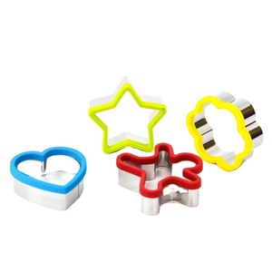 Dụng Cụ Nấu Ăn Nhà Bếp-Silicone <span class=keywords><strong>Egg</strong></span> Ring & Pancake Khuôn-Không Dính Silicone Pancake Khuôn Mẫu Cho Trẻ Em - Product Image 1