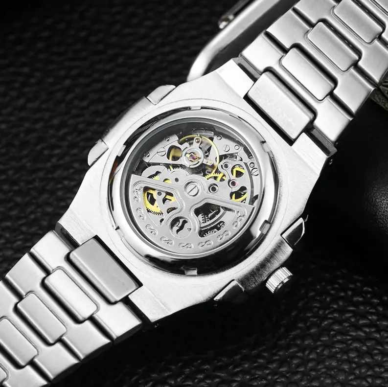 Waterproof Branded Watch Stainless Steel Back geneva brand watches price watch design 3A Automatic Mechanical 316L custom