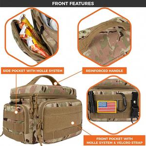 Sac à lunch isotherme tactique camouflage avec poches MOLLE, fermeture éclair, taille moyenne, pour le stockage des aliments - Product Image 5