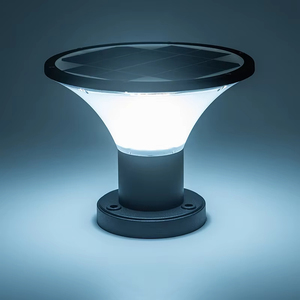 Outdoor Solar LED <b>Post</b> <b>Light</b> IP65 Waterproof Aluminum <b>Post</b> Cap Lamp Warm White Garden Fence Deck Patio Landscape Lighting SG-8 L - Product Image 5