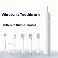 Cepillo de dientes sónico vibratorio, 60 °   Limpieza por oscilación, esterilización altamente efectiva, bloqueo portátil para viajes, cabezales de cepillo múltiples
