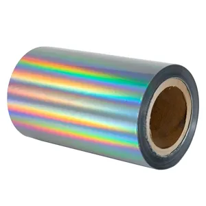 Folha fria para estampagem gráfica flexográfica em holograma colorido pilar design fornecimento de fábrica