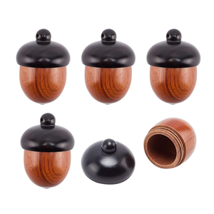 Ciondolo a Forma di Ghianda in Legno, Staccabile, in Legno di Cammello, Gioielli Natalizi per Bambini, Regalo Fai-da-Te per Creazione di Gioielli per Bambini - Product Image 1