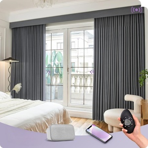 Nuova Tendenza <span class=keywords><strong>Tende</strong></span> di Lusso Elettriche Intelligenti in Tessuto per Soggiorno <span class=keywords><strong>e</strong></span> Camera da Letto - Product Image 1