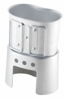 Support de tasse tactique pour randonnée en plein air, base de réchaud en aluminium pour tasse de cantine de 0,65 L