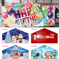 Bannières en velcro personnalisées pour château gonflable 13x13 à vendre, panneau de bannière joyeux anniversaire, module de château gonflable, panneaux d'art pour gonflables