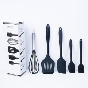 Accesorios para el Hogar y la Cocina en Oferta, Juego de 5 Utensilios de Cocina de Silicona Resistentes al Calor, Espátulas para Cocinar - Product Image 4