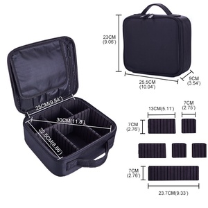 Trousse de <span class=keywords><strong>Maquillage</strong></span> Professionnelle en Polyester pour <span class=keywords><strong>Femme</strong></span>, Coffret Cadeau Complet de Kit de <span class=keywords><strong>Maquillage</strong></span> avec Fermeture Éclair - Product Image 5