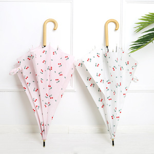 Paraguas para sol y lluvia de 105 cm, 8 varillas de fibra, apertura manual, diseño retro para viaje - Product Image 1