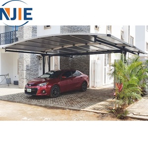 Bricolage Extérieur <span class=keywords><strong>Carport</strong></span> Garage Auvent Tente Abri Style Simple Traité Sous Pression Nature <span class=keywords><strong>Bois</strong></span> pour Parking Voiture et Garages - Product Image 4
