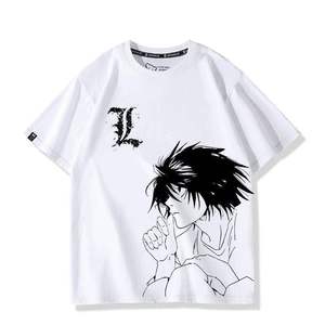 เสื้อยืดแขนสั้นสไตล์เดียวกันสำหรับทุกเพศ ลายอนิเมะไลท์ ยาคามิ สินค้าคอสเพลย์ญี่ปุ่นแบบสองมิติ ลายอิทาชา - Product Image 5