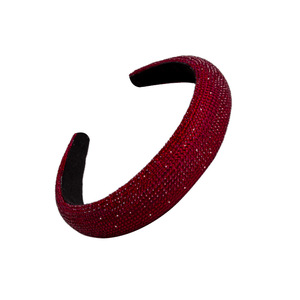 Serre-têtes en strass pour femmes Hua Liyu, rouge foncé, orange, blanc, accessoires capillaires en éponge, style frais et doux, coiffe - Product Image 5