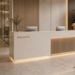 Dalle de pierre naturelle Trocadero Gold, décoration intérieure de luxe, détails dorés chauds, surface élégante de qualité supérieure, design architectural - Product Image 3