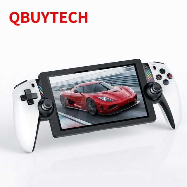 2026 New M28 Handheld Gaming Console 7.1 Inch Screen 1024x600 Resolution Wi-Fi Built-in 20000 Games 4000mAh Battery Hidden