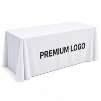 Nappe personnalisée en tissu velours avec logo personnalisé, nappe de banquet de luxe pour les événements de mariage et de fête
