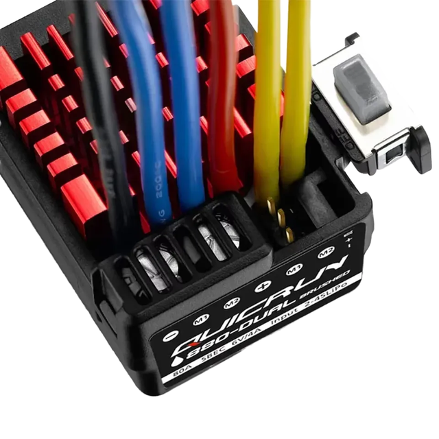 For Hobbywing QuicRun WP 880 80A Dual Brushed Waterproof Speed Controller Plastic ESC RC for 1/8 1/10 Car & Truck