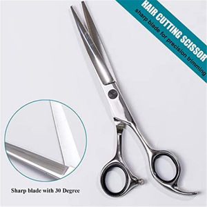 กรรไกรตัดผม C6-6.0 นิ้ว สแตนเลส สำหรับซอยผม หัวตรง ด้ามจับขนาดกลาง ใช้สำหรับงานเสริมสวย รุ่นพรีเมียม - Product Image 3