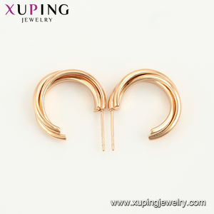 Xuping-pendiente de <span class=keywords><strong>oro</strong></span> amarillo de <span class=keywords><strong>18</strong></span> quilates para <span class=keywords><strong>mujer</strong></span>, diseño elegante, 98382 - Product Image 4