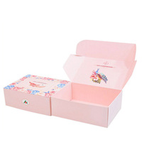 Emballage de boîte cadeau Oem rose, boîte d'emballage à impression personnalisée, boîte d'emballage avec Logo à chaud avec insertion de mousse, 10 pièces